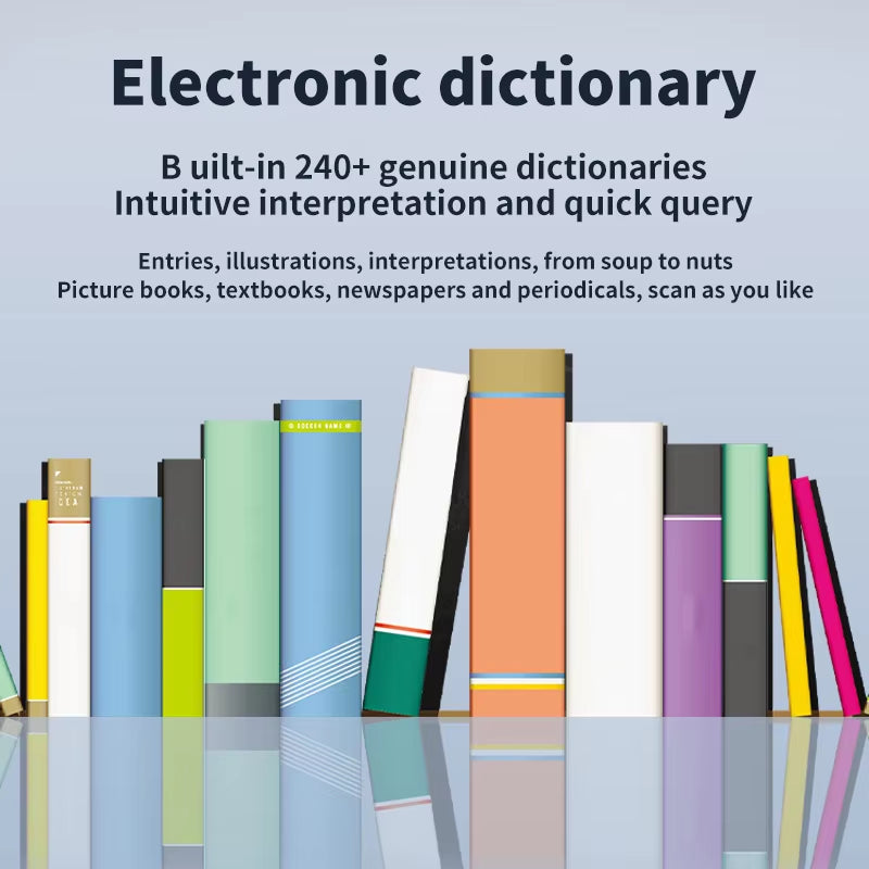 HOMEFISH Offline Translation Pen Dictionary English Intelligent Scanning Point Reading 123 Languages Translator Pen